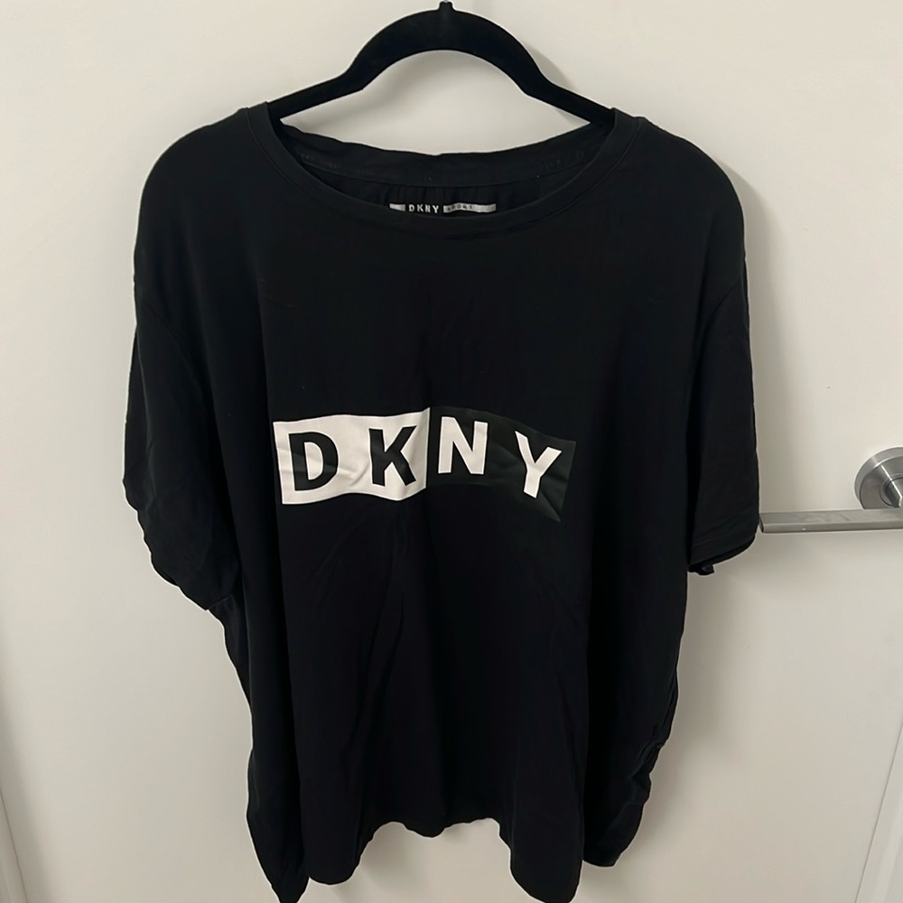 Vintage DKNY Sport Black And White Graphic Tee